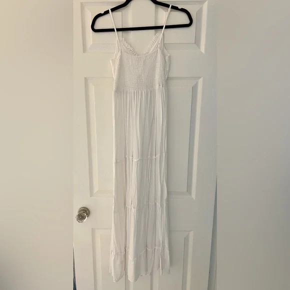 Ardene White Tie Front Maxi Dress Boho Cottagecore - Picture 5 of 5